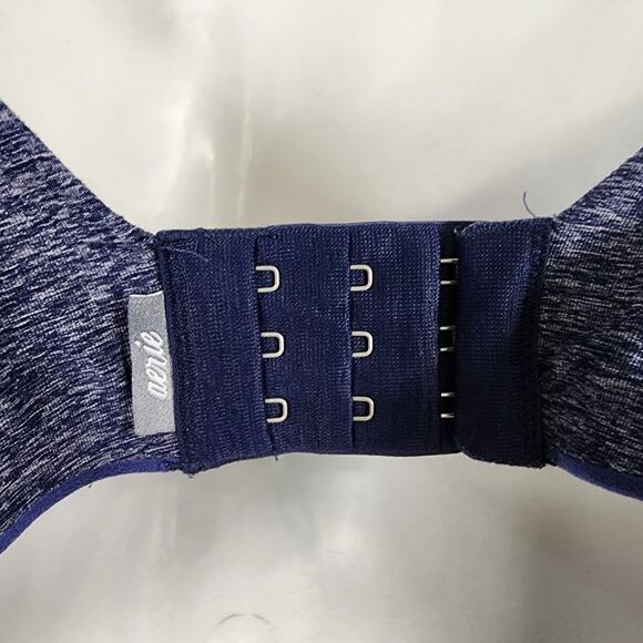 Aerie Womens Sunnie Demi Bra Heathered Blue 38DD Underwire T Shirt Adjustable - Picture 9 of 13